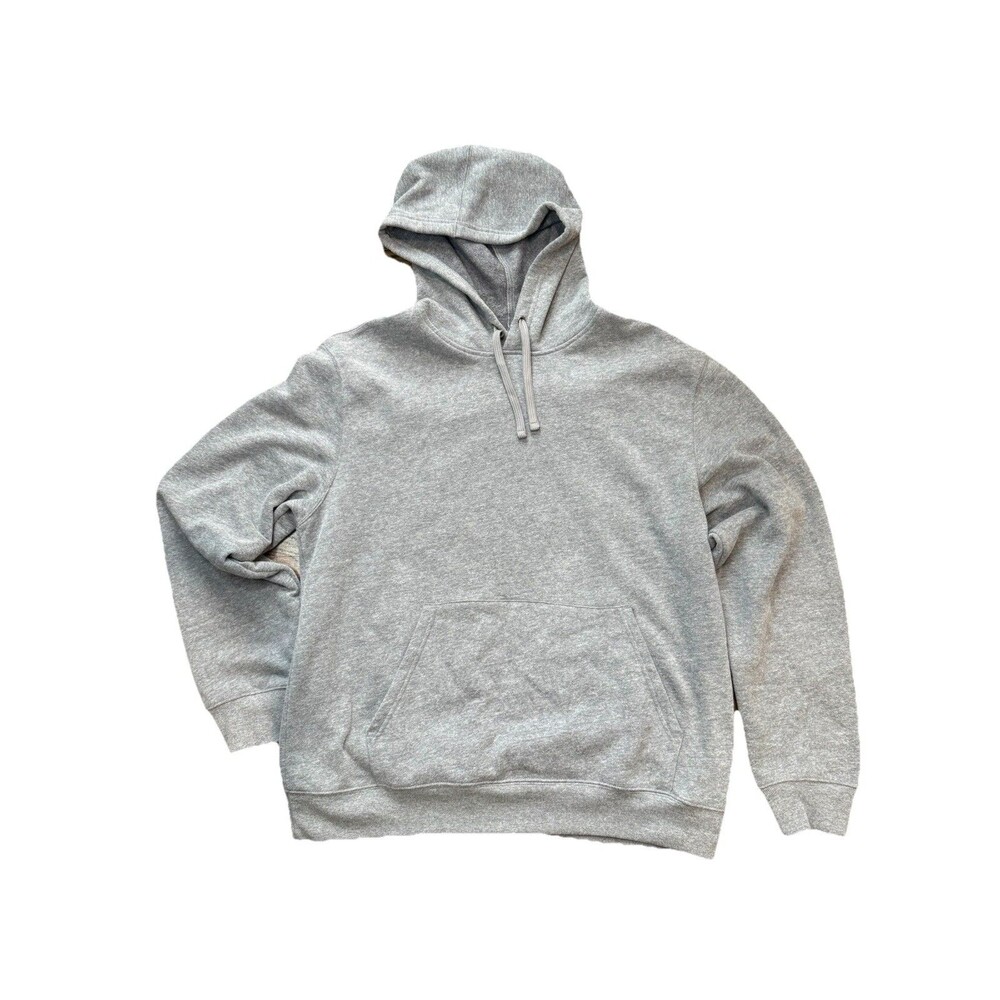 Tek Gear Hoodie Size Large Grey Light Ultrasoft Fleece Kangaroo Pouch Men's